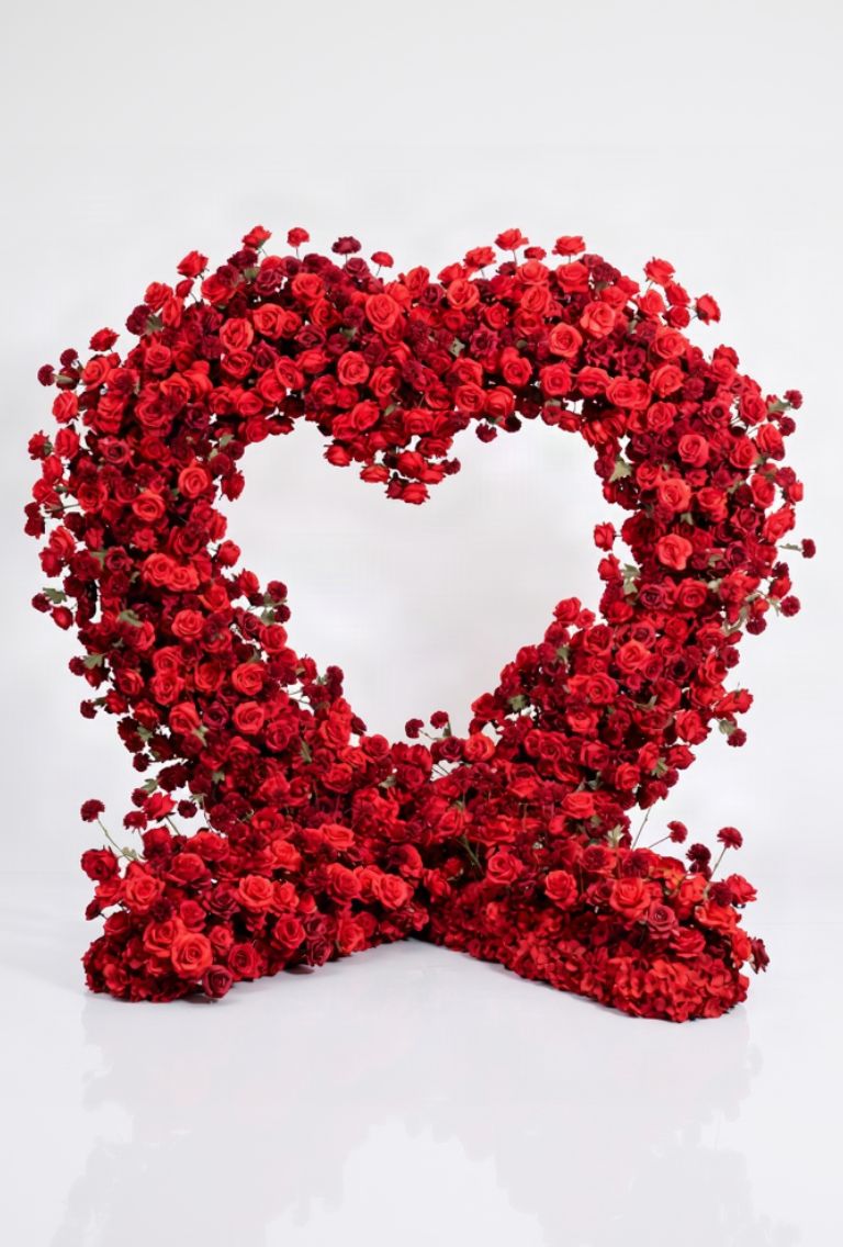 Floral Heart - Red