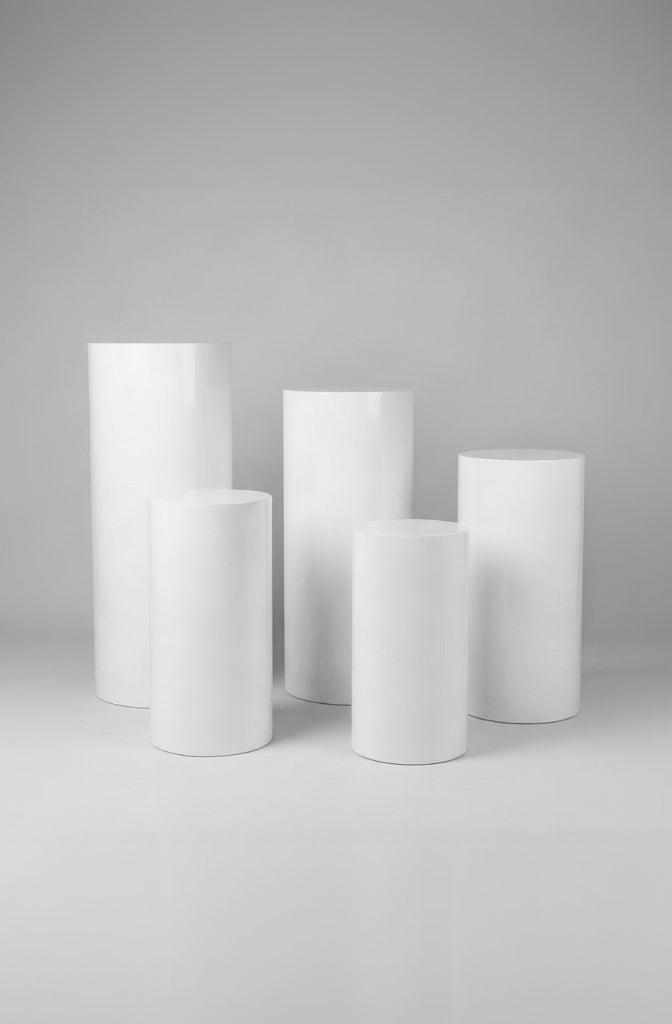 Pedestal Plinth Stands (Round) - Set of 5