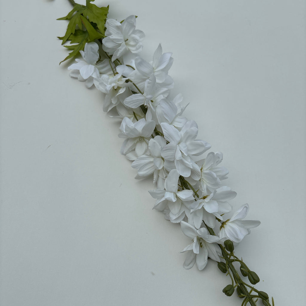 White Silk Delphinium- 41"