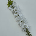 White Silk Delphinium- 41"