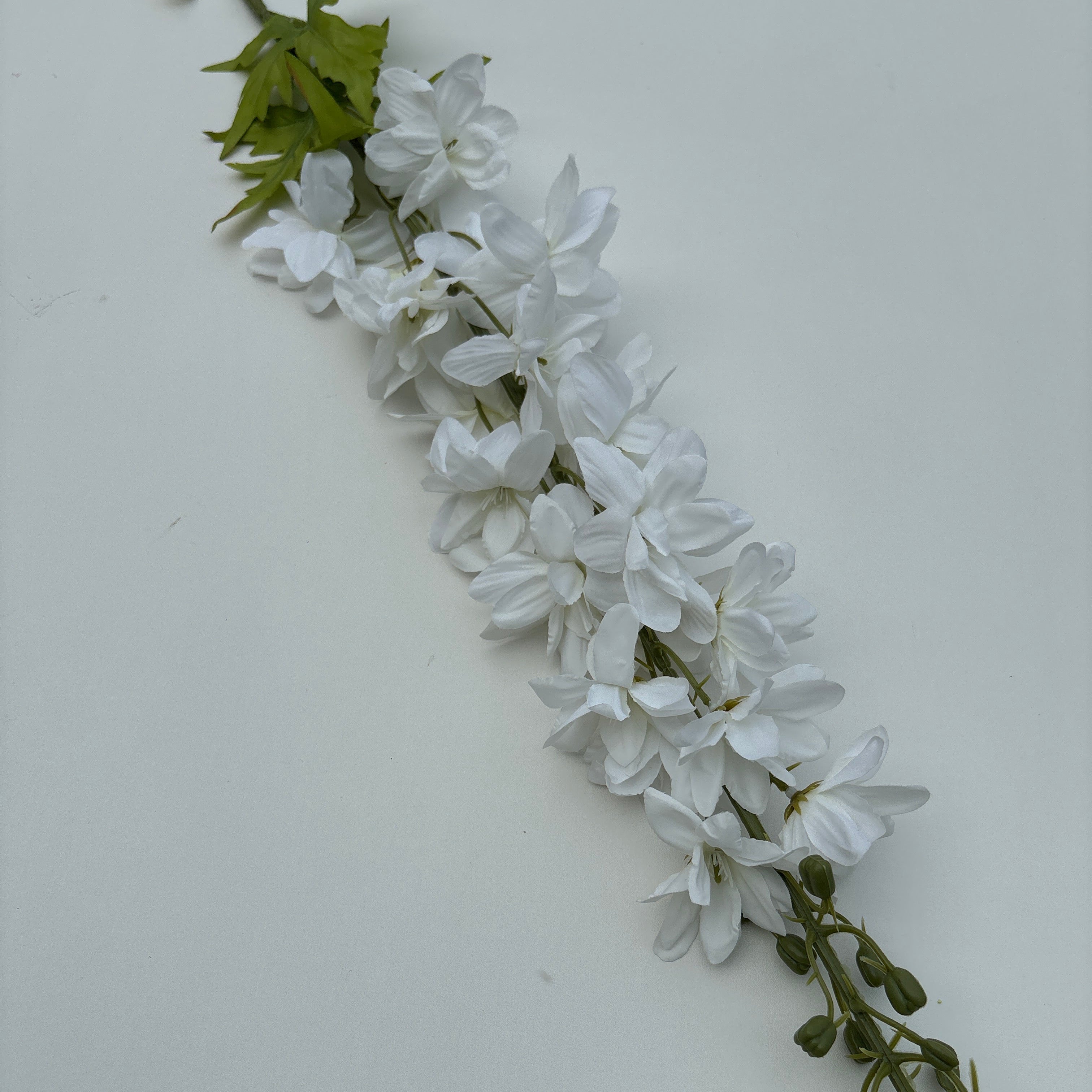White Silk Delphinium- 41"