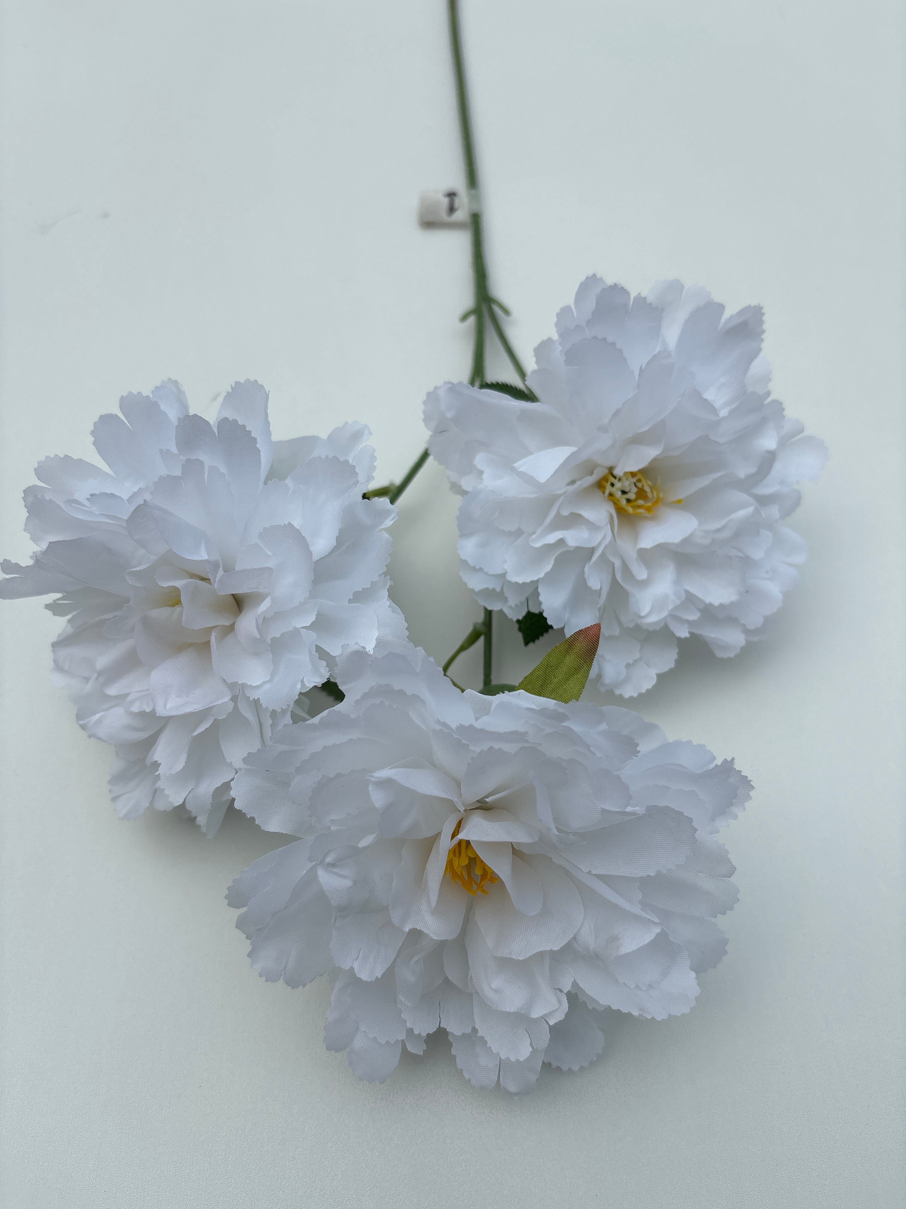 White Silk Peonies - 26"