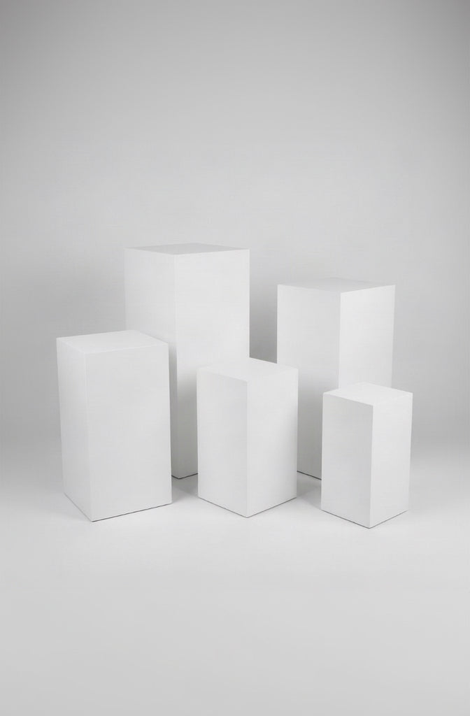 Pedestal Plinth Stands (Square) - Set of 5