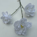White Silk Peonies (smaller head) - 26"