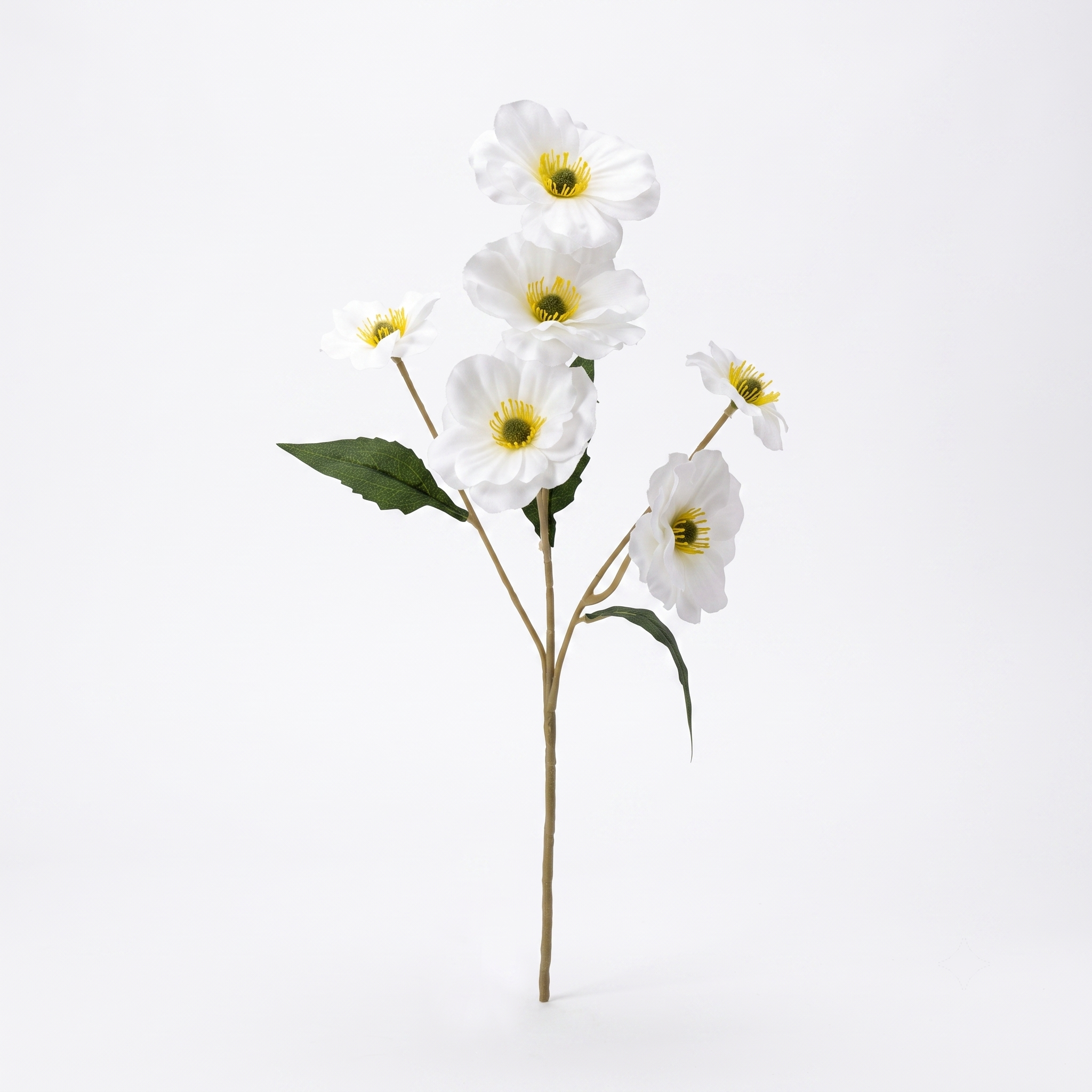 White Silk Anemone - 25"