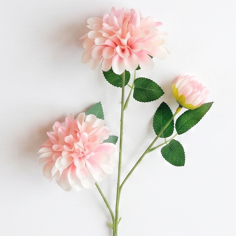 Blush Pink Silk Dahlia - 26"